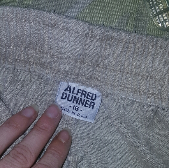 Alfred Dunner Linen Pant Set - Picture 11 of 11